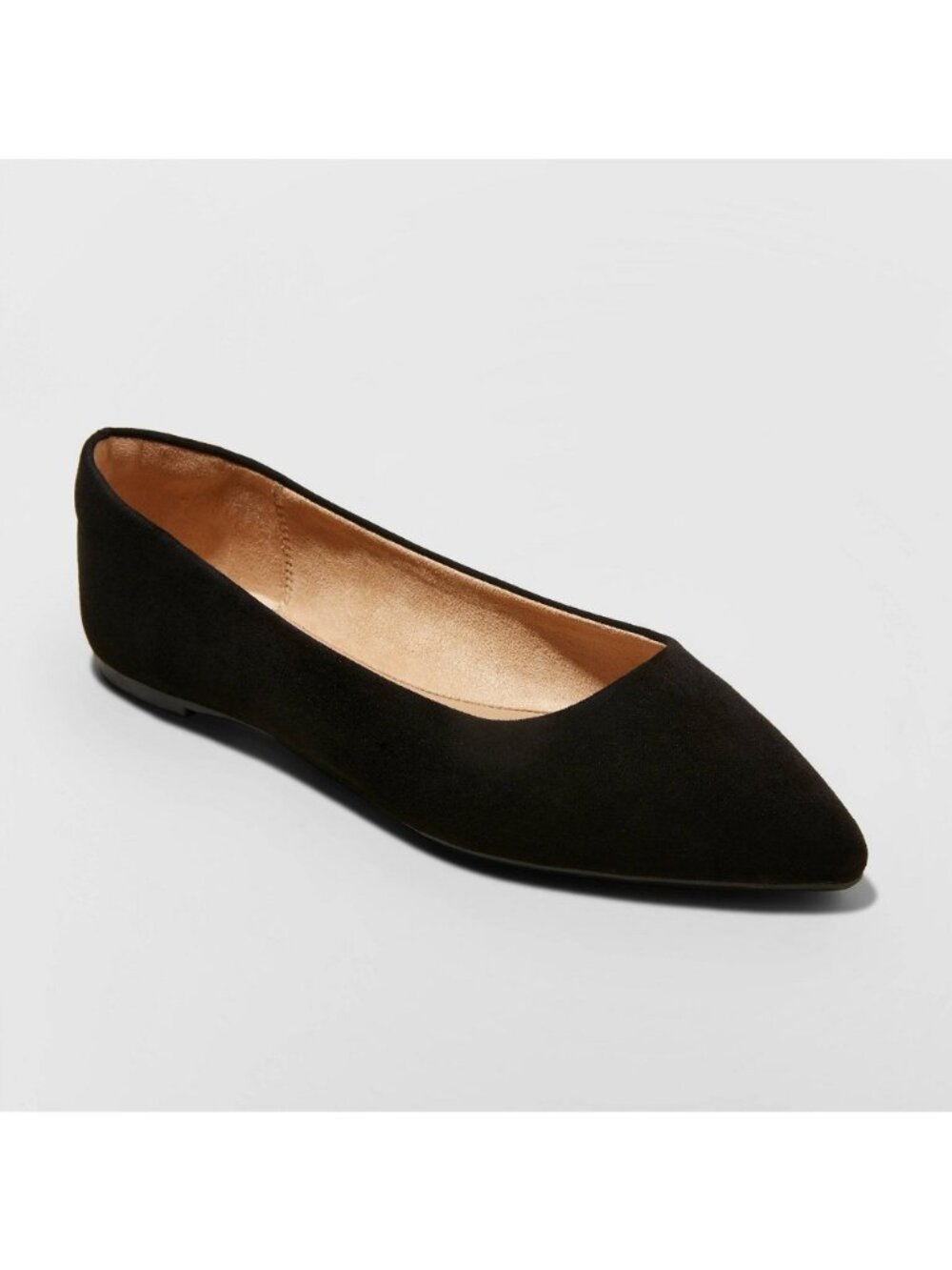 Women's Corinna Ballet Flats with Memory Foam Insole - a New Day™ Black 10: Slip